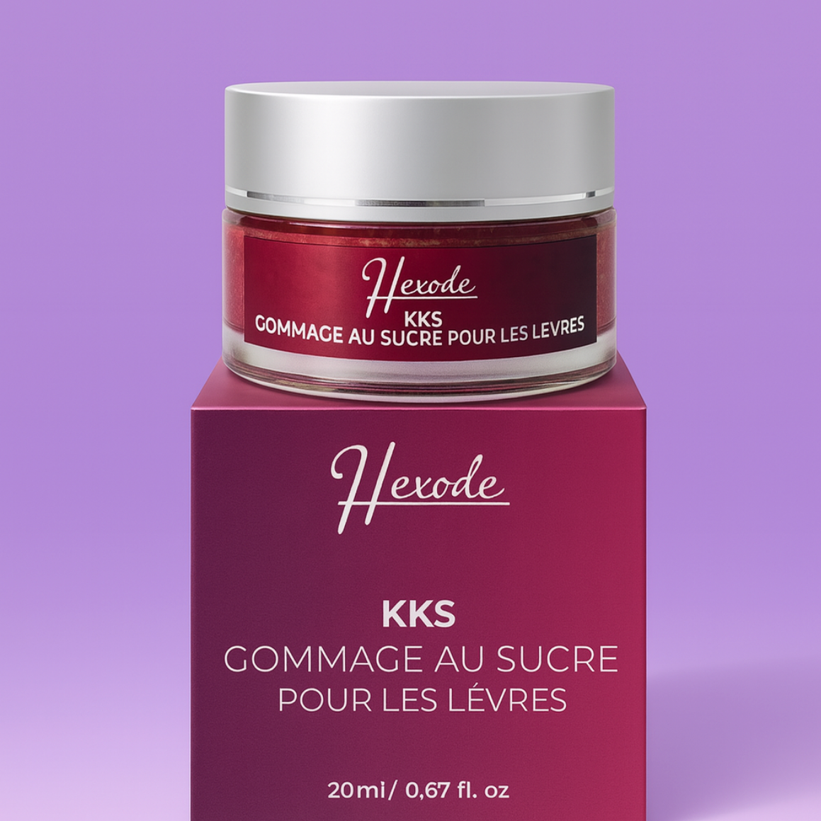 "KKS" Gommage au sucre pour les lèvres -Offrez-vous des lèvres de velours" 20ML
